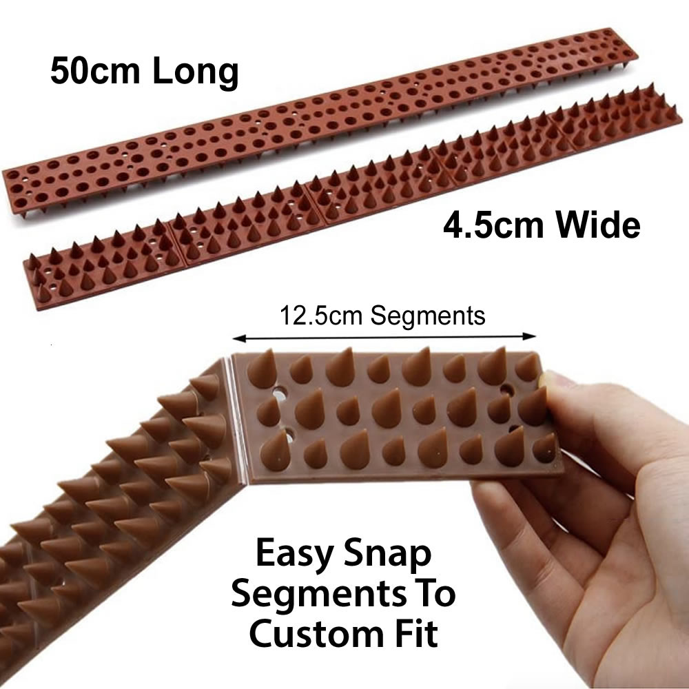 Possum Spikes | Possum Spike Strip | Possum Deterrent Spikes (per 50cm strip): image 2