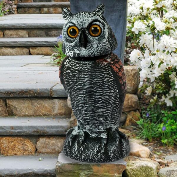 Fake Owl Decoy | Bird Scarecrow | Plastic Owl Statues 6