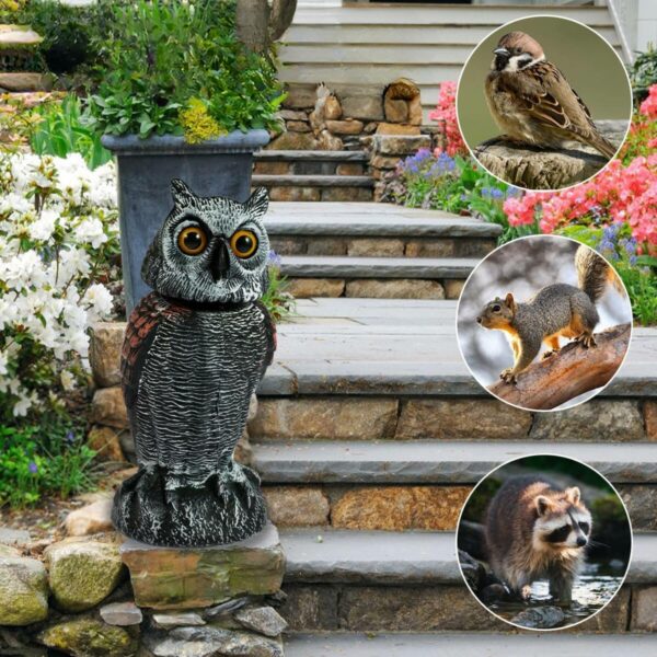 Fake Owl Decoy | Bird Scarecrow | Plastic Owl Statues 10